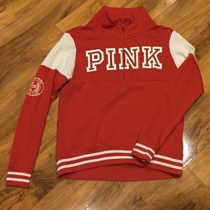 VS PINK extra small quarter zip sweatshirt